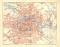 Breslau historischer Stadtplan Karte Lithographie ca. 1906