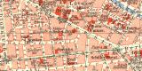 Charlottenburg historischer Stadtplan Karte Lithographie...