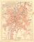 Chemnitz historischer Stadtplan Karte Lithographie ca. 1908