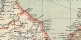 Provinzen Tschi-Li Schan-Tung historische Landkarte Lithographie ca. 1904