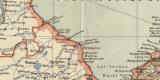 Provinzen Tschi-Li Schan-Tung historische Landkarte Lithographie ca. 1905