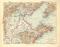 Provinzen Tschi-Li Schan-Tung historische Landkarte Lithographie ca. 1908