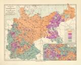 Konfessionen Deutsches Reich historische Landkarte...