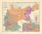 Konfessionen Deutsches Reich historische Landkarte Lithographie ca. 1906