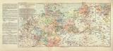 Garnisonskarte von Mitteleuropa historische Landkarte...
