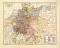 Deutschland nach dem westfälischen Frieden historische Landkarte Lithographie ca. 1908