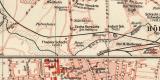 Dortmund historischer Stadtplan Karte Lithographie ca. 1906