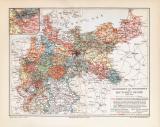 Eisenbahn im Deutschen Reich historische Landkarte...