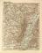 Elsass Lothringen historische Landkarte Lithographie ca. 1903