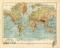Erdkarte in Mercators Projektion historische Landkarte Lithographie ca. 1903