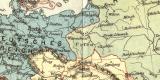 Europa Politische Übersicht historische Landkarte...