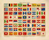 Flaggen I. International historischer Druck...