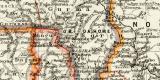 Oberguinea Westsudan historische Landkarte Lithographie...