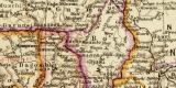 Oberguinea Westsudan historische Landkarte Lithographie ca. 1918
