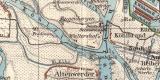Hamburg Umgebung historischer Stadtplan Karte...