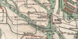 Hamburg Umgebung historischer Stadtplan Karte...