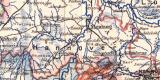 Hannover historische Landkarte Lithographie ca. 1908
