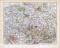 Hannover historische Landkarte Lithographie ca. 1918