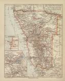 Deutsch S&uuml;dwestafrika historische Landkarte...