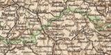Provinz Hessen-Kassel historische Landkarte Lithographie...