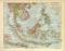 Hinterindien Malaien Archipel historische Landkarte Lithographie ca. 1910