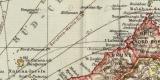 Hinterindien Malaien Archipel historische Landkarte Lithographie ca. 1912