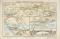 Kaiser Wilhelm Kanal historische Landkarte Lithographie ca. 1908