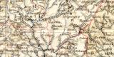 Kamerun historische Landkarte Lithographie ca. 1910