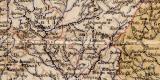 Kamerun historische Landkarte Lithographie ca. 1918