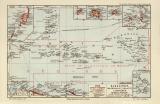 Karolinen Marshall Palau Marianen historische Landkarte...