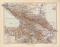 Kaukasien historische Landkarte Lithographie ca. 1910