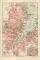 Kiel historischer Stadtplan Karte Lithographie ca. 1912