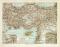 Kleinasien historische Landkarte Lithographie ca. 1905