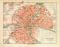 Königsberg historischer Stadtplan Karte Lithographie ca. 1910