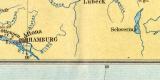 Leuchtfeuer Nordsee Ostsee historische Landkarte...