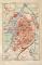 Metz historischer Stadtplan Karte Lithographie ca. 1909