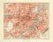 München historischer Stadtplan Karte Lithographie ca. 1914