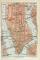 New York Manhattan historischer Stadtplan Karte Lithographie ca. 1909