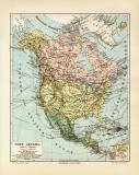 Nord Amerika Politische &Uuml;bersicht historische...