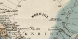 Nord Polarl&auml;nder historische Landkarte Lithographie...