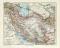 Persien historische Landkarte Lithographie ca. 1909