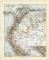 Peru Ecuador Kolumbien Venezuela historische Landkarte Lithographie ca. 1908