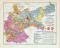 Reichstagswahlen Deutsches Reich 1907 historische Landkarte Lithographie ca. 1909