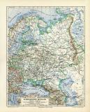 Europ&auml;isches Russland historische Landkarte...