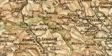Steiermark historische Landkarte Lithographie ca. 1910