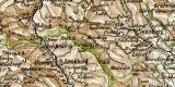 Steiermark historische Landkarte Lithographie ca. 1912
