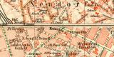 Strassburg historischer Stadtplan Karte Lithographie ca....