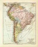 Südamerika Politische Übersicht historische...