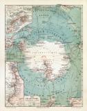 S&uuml;d Polarl&auml;nder historische Landkarte...