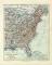 Wereinigte Staaten Östliches Blatt historische Landkarte Lithographie ca. 1910